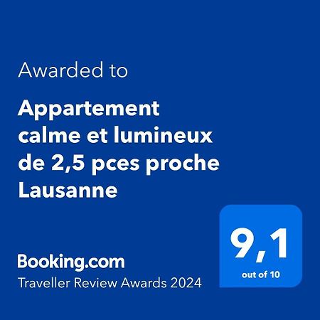 Appartement Calme Et Lumineux De 2,5 Pces Proche Lausanne Ecublens  Eksteriør bilde